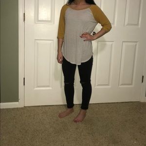 3/4 length sleeved shirt